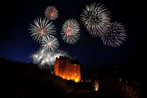 Fenton Tower fireworks display