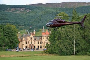 Aldourie Castle helicopter
