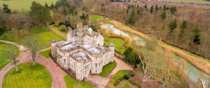 Winton Castle aerial view