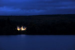 Aldourie Castle at night